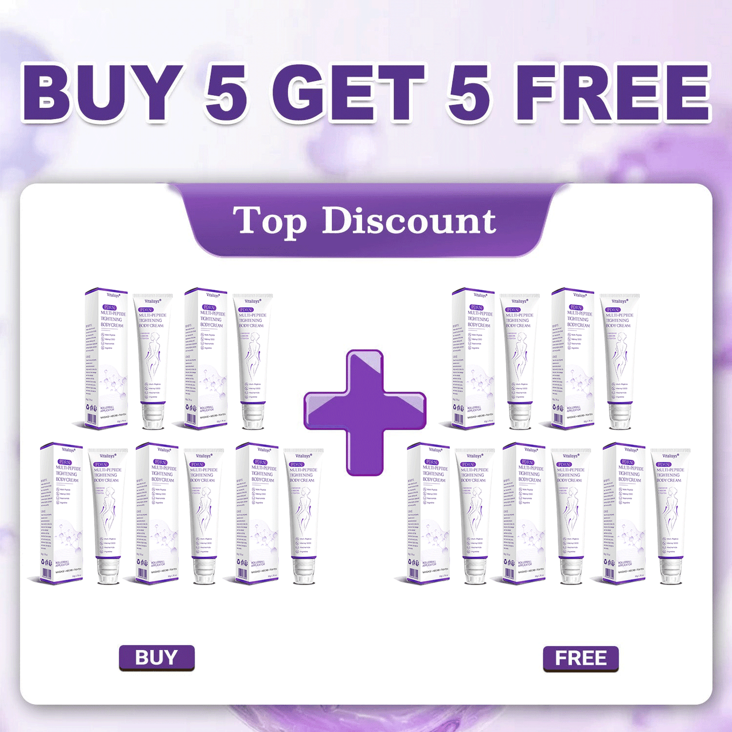 30% OFF✨✨ Vitalisys® PDRN Multi-Peptide Massaging Body Roller Cream- Anti-aging, Hydrating, Skin Firming & Lifting, Skin Repair, Even Tone, Acne and Dark Spot Treatment, Wart and Mole Removal, and Psoriasis Relief