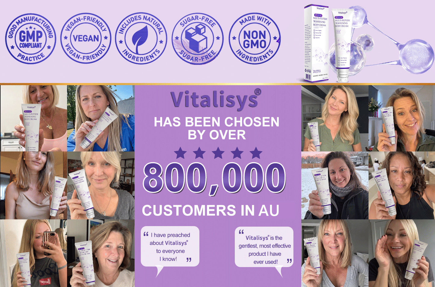 30% OFF✨✨ Vitalisys® PDRN Multi-Peptide Massaging Body Roller Cream- Anti-aging, Hydrating, Skin Firming & Lifting, Skin Repair, Even Tone, Acne and Dark Spot Treatment, Wart and Mole Removal, and Psoriasis Relief