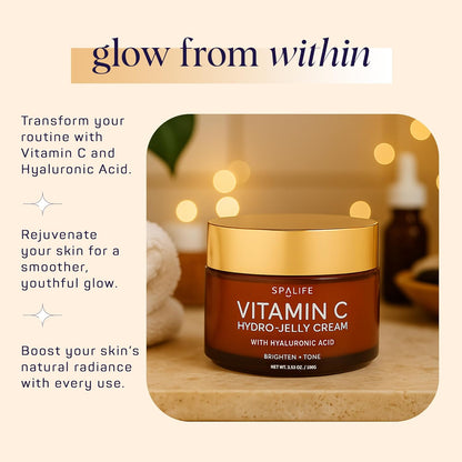 SpaLife Beauty Vitamin C Hydro - Jelly Moisturizing Face Cream With Hyaluronic Acid SpaLife Beauty