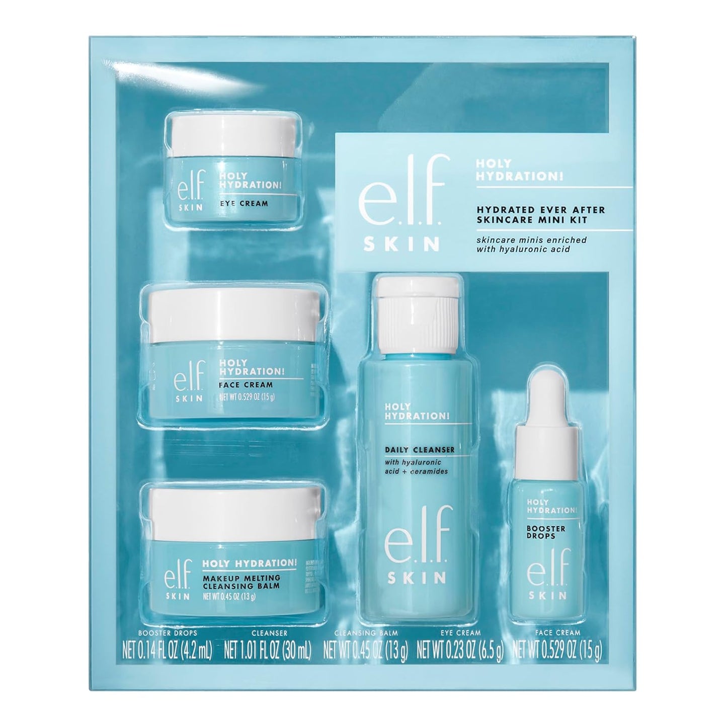 SKIN Holy Hydration! Hydrated Ever After Skincare Mini Kit, Cleanser, Makeup Remover, Moisturizer