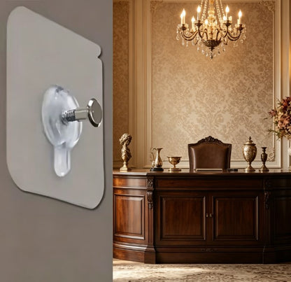 Heavy Duty Self-Adhesive Wall Hooks - Waterproof & Rustproof Transparent Seamless Hangers - No-Drill Strong Utility Hooks for Kitchen, Bathroom, and Home Organization (Max 13lbs)