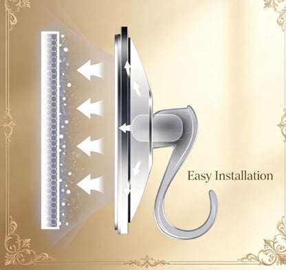 Power Vacuum Suction Hooks (Pack of 10) - Waterproof Heavy Duty Shower Towel Hooks - Industrial Strength Clear Hangers for Kitchen Cabinets & Windows